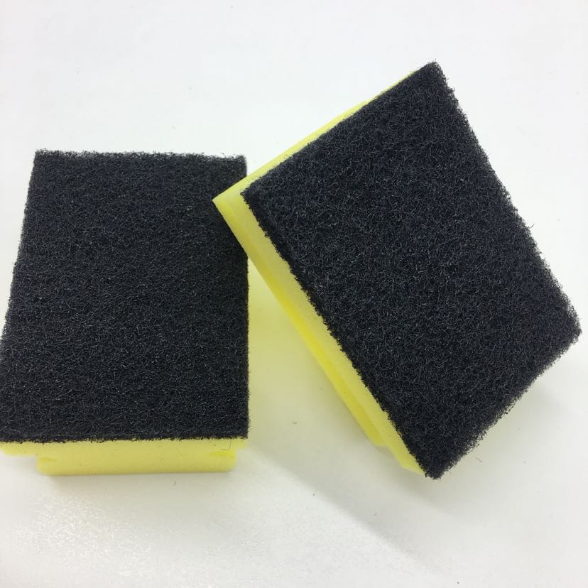 FR308-12P black I-shaped sponge scouring pad, sand-containing scouring pad for cleaning sponge blocks Specification image