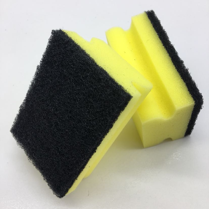 FR308-10p black I-shaped sponge scouring pad, sand-containing scouring pad for cleaning sponge blocks Specification image