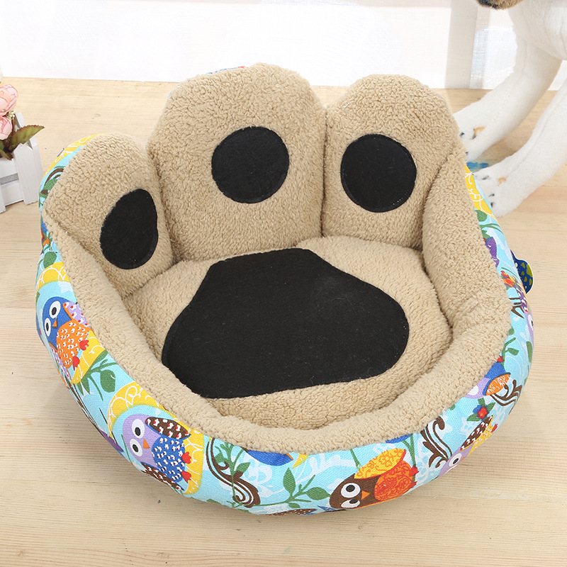 2017 Foreign trade original single printed seat pad Three-piece set, comfortable Samoyed Husky dog bed pad, Foot pet bed pad details Picture