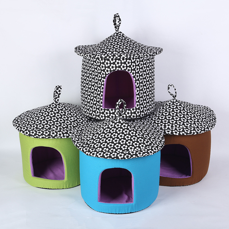 New Korean-style creative cup dog bed, detachable, comfortable and warm, pet dog bed, cat bed, villa manufacturer wholesale details Picture