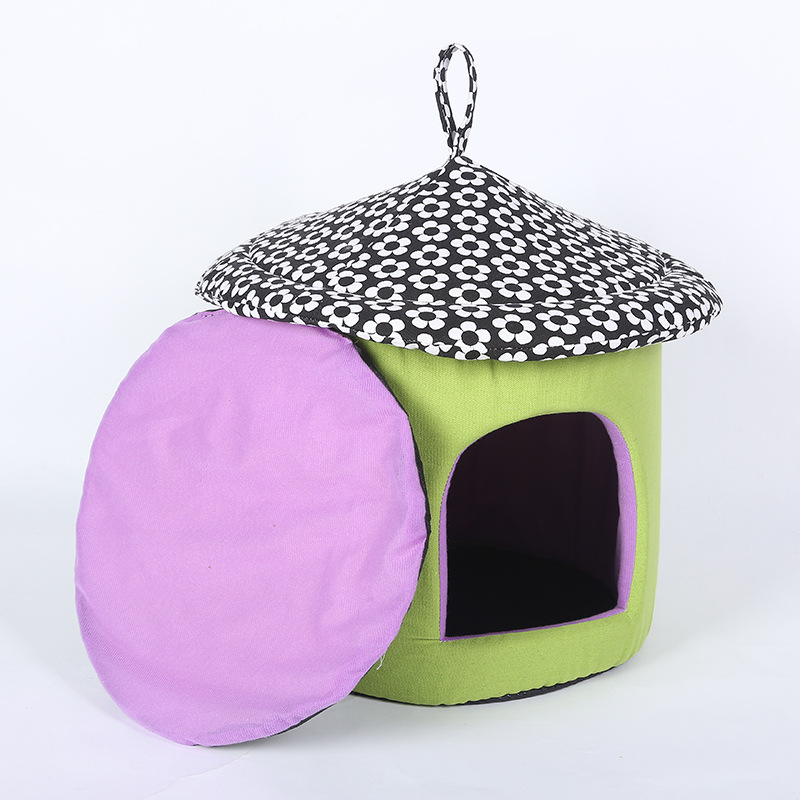 New Korean-style creative cup dog bed, detachable, comfortable and warm, pet dog bed, cat bed, villa manufacturer wholesale Specification image