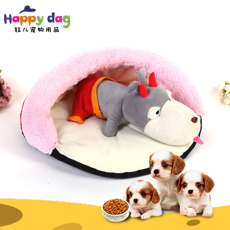Factory direct sales of cute slipper shaped pet bed pads, printed comfortable dog seat pads and pet supplies