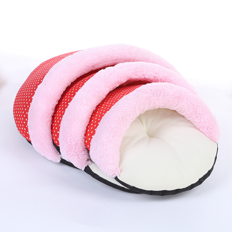 Factory direct sales of cute slipper shaped pet bed pads, printed comfortable dog seat pads and pet supplies details Picture