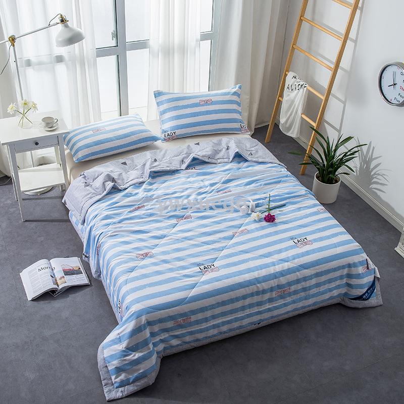 3d cotton-like twill printed summer air-conditioned quilt details Picture