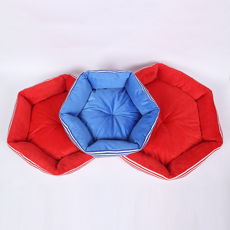 Wholesale of best-selling dog bed pet supplies, candy-colored all-season universal small and medium-sized dog bed cushions Specification image