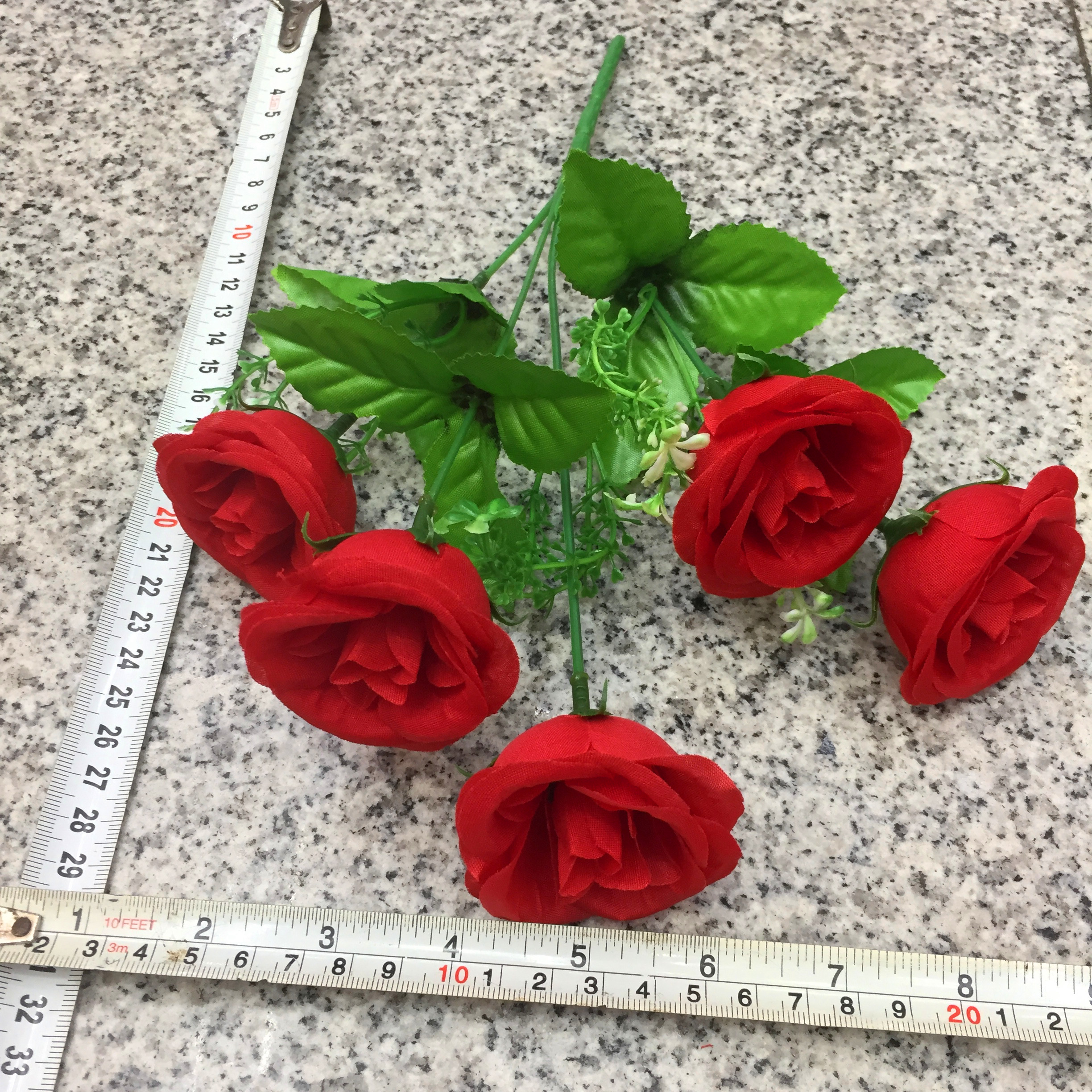 Simulated flower head lover rose Specification drawing
