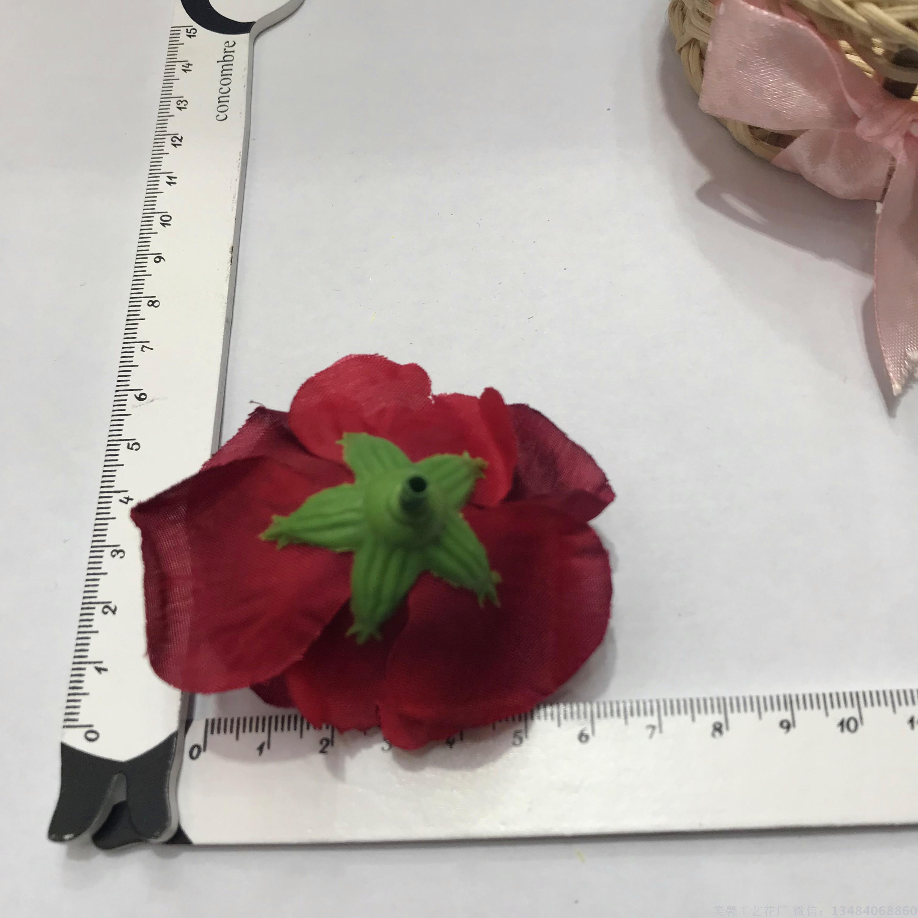 Rose flower simulation flower head craft flower artificial flower silk flower Application Scenario