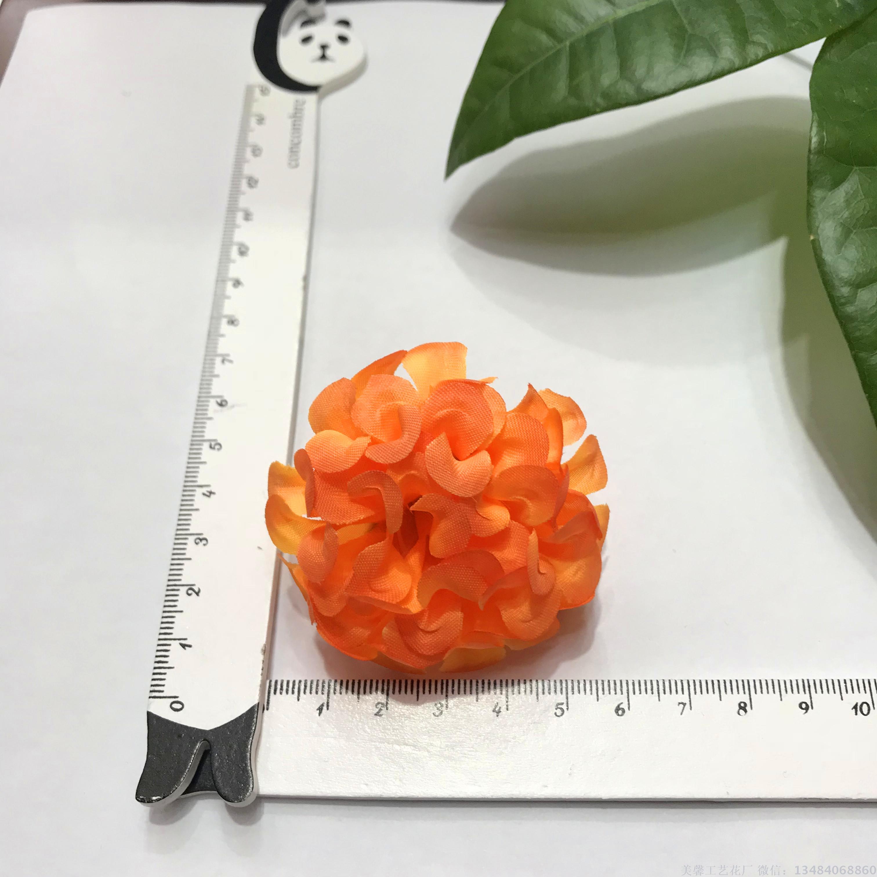 Chrysanthemum flower artificial head, artificial silk flower, silk fabric artificial flower head accessory and supplies Specification image