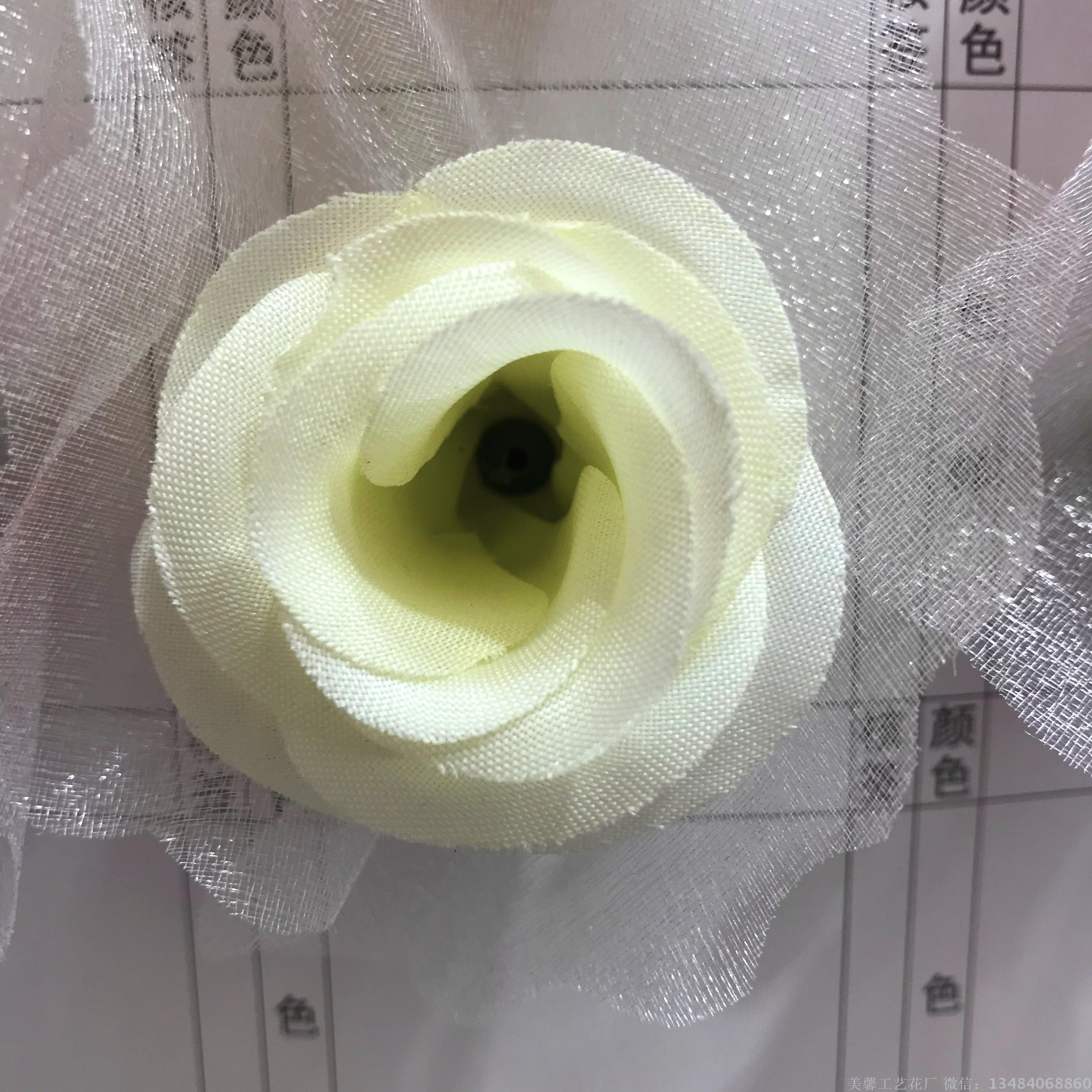Rose flower simulation flower head artificial flower craft flower fragrance net bud silk flower details Picture