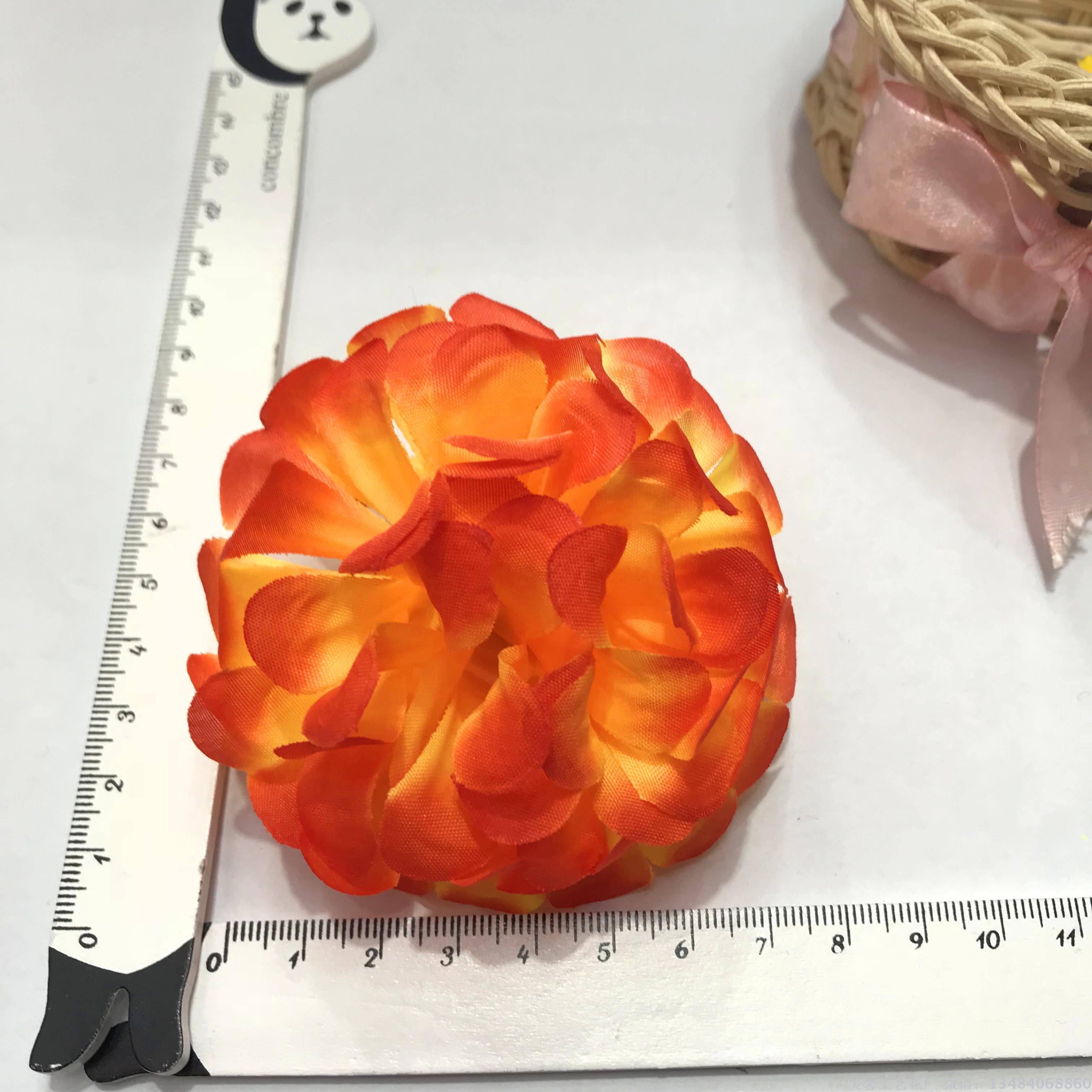 Artificial flower ball chrysanthemum head headwear accessory artificial flower details Picture