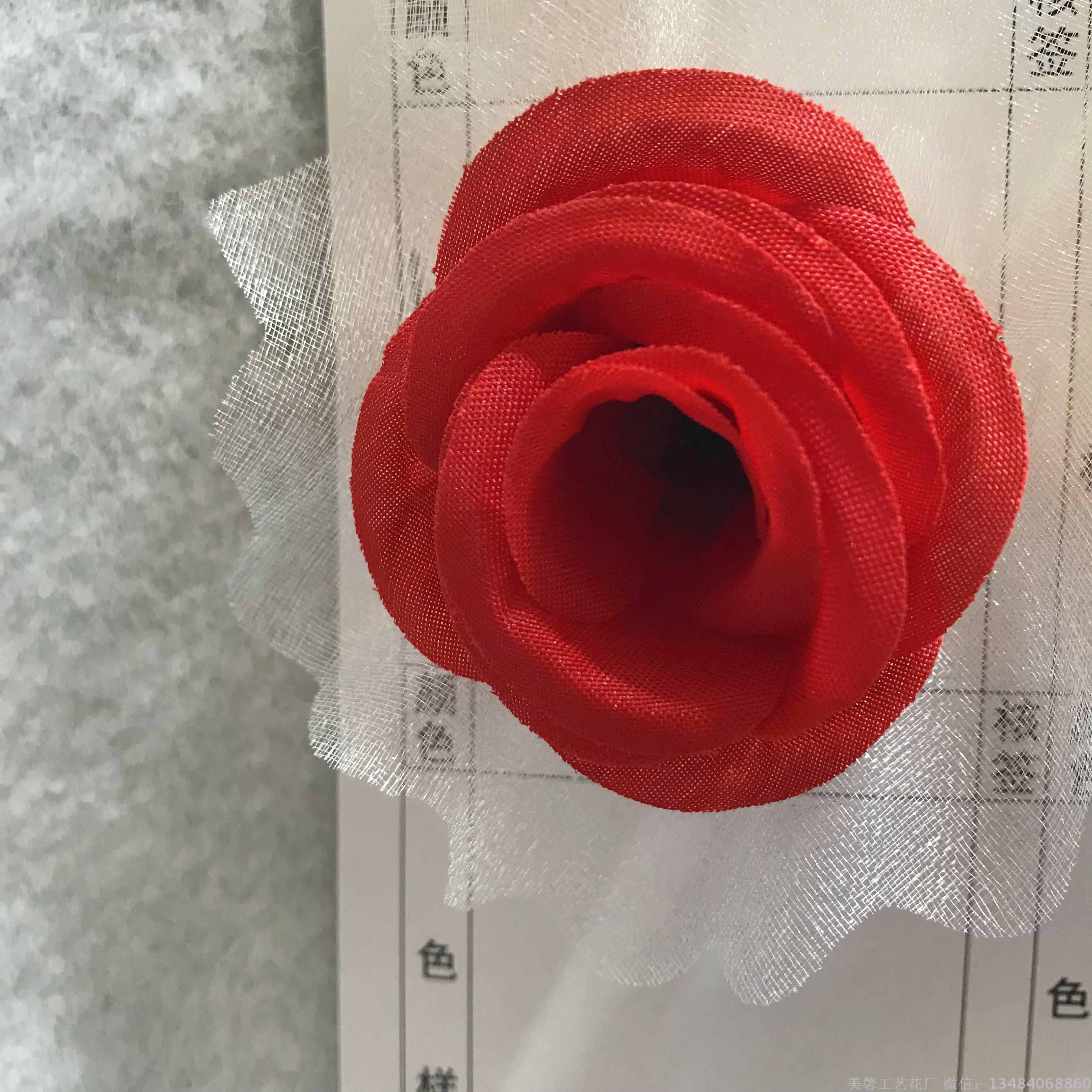 Rose flower simulation flower head artificial flower craft flower fragrance net bud silk flower Specification image