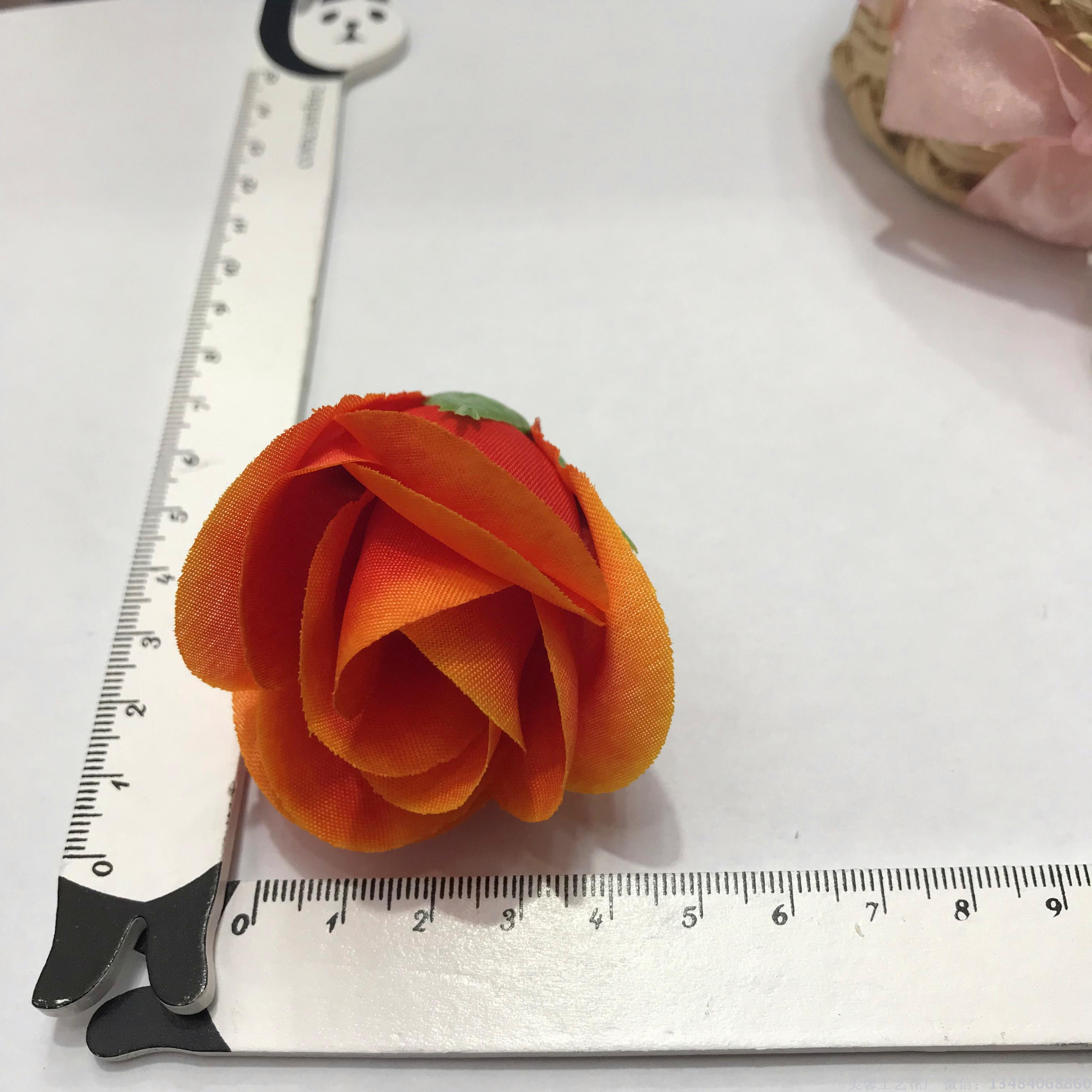 Silk fabric flower simulation flower head, rose bud, silk flower craft flower head accessory Application Scenario