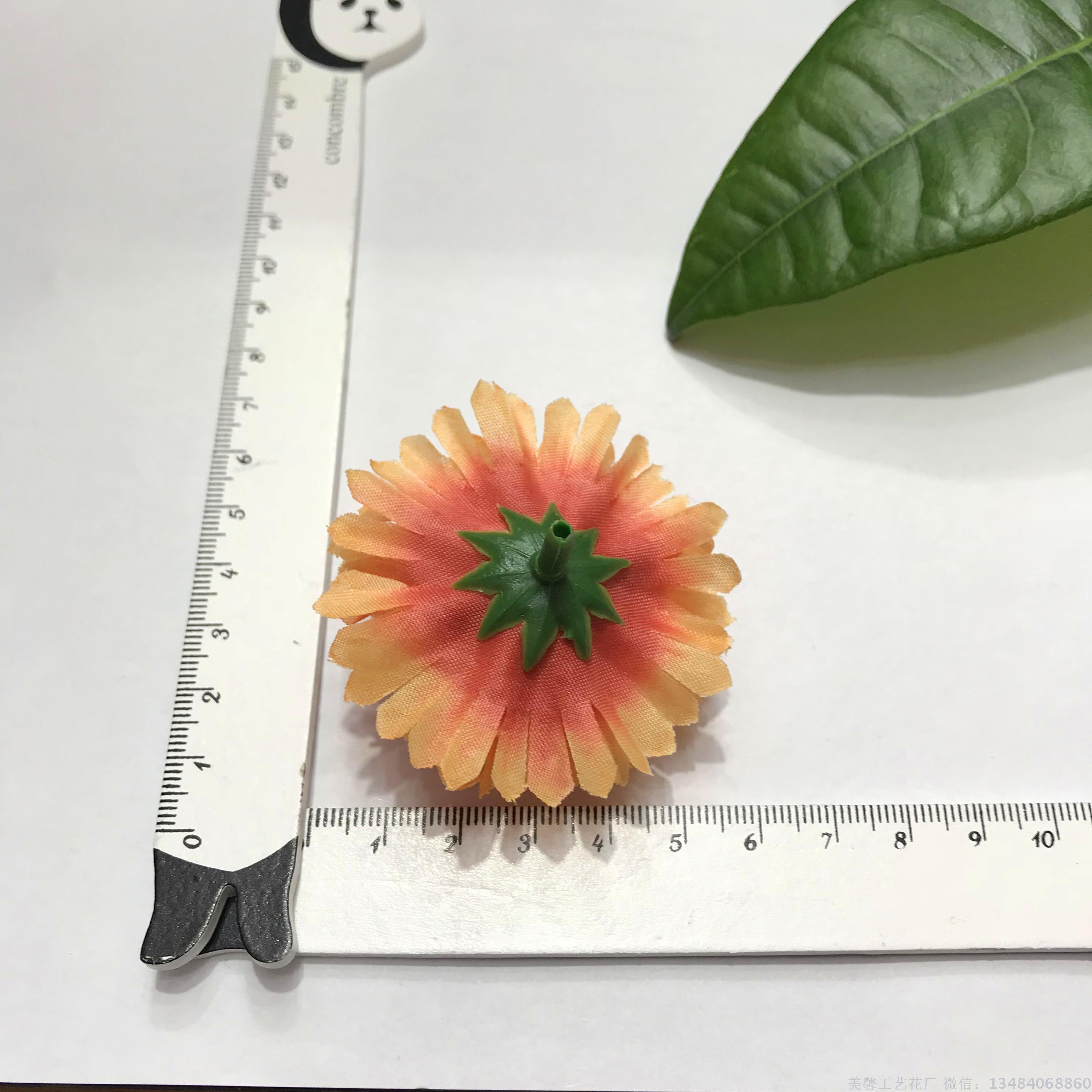 Artificial chrysanthemum flowers, artificial flower heads, and headwear flowers Specification drawing