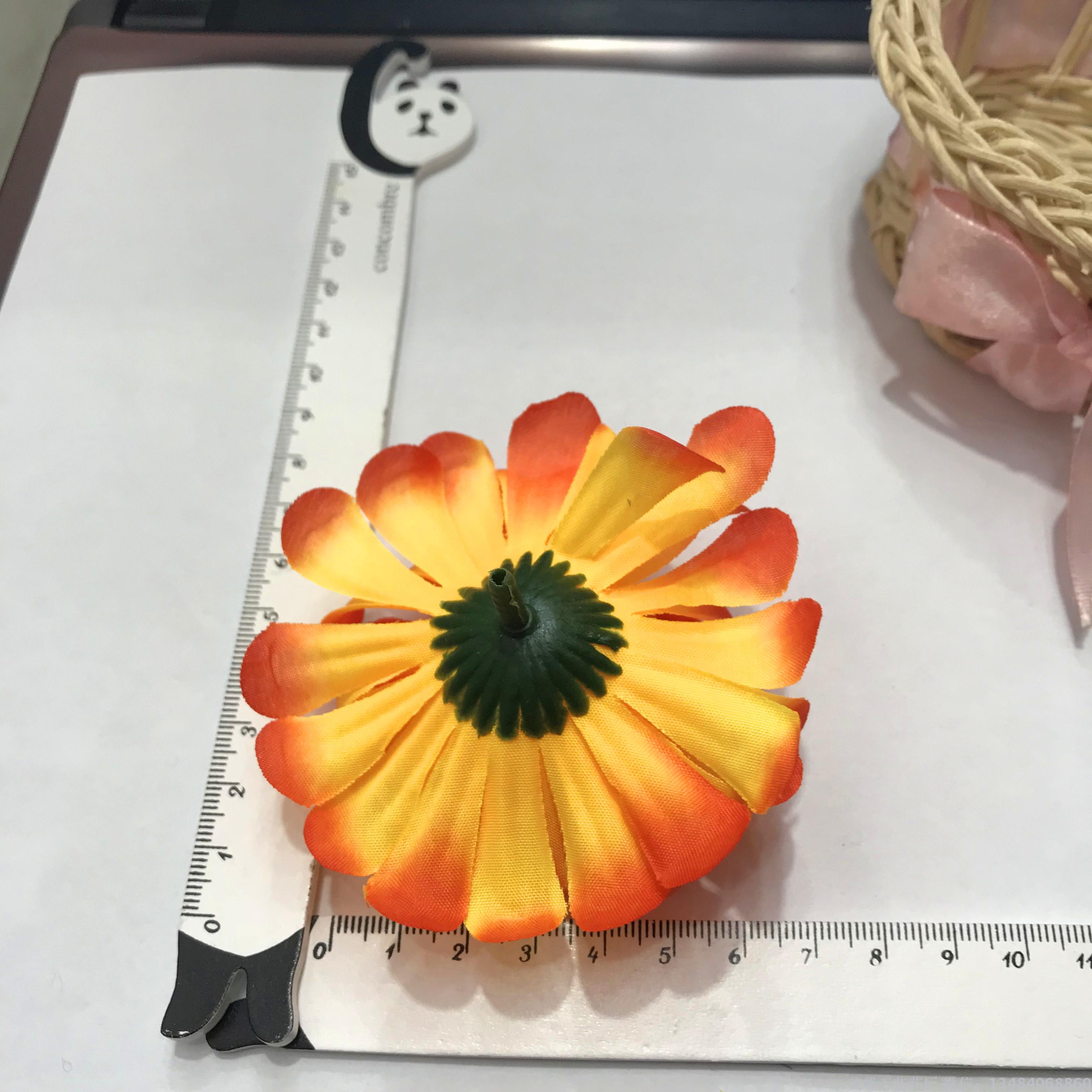 Artificial flower ball chrysanthemum head headwear accessory artificial flower Specification drawing