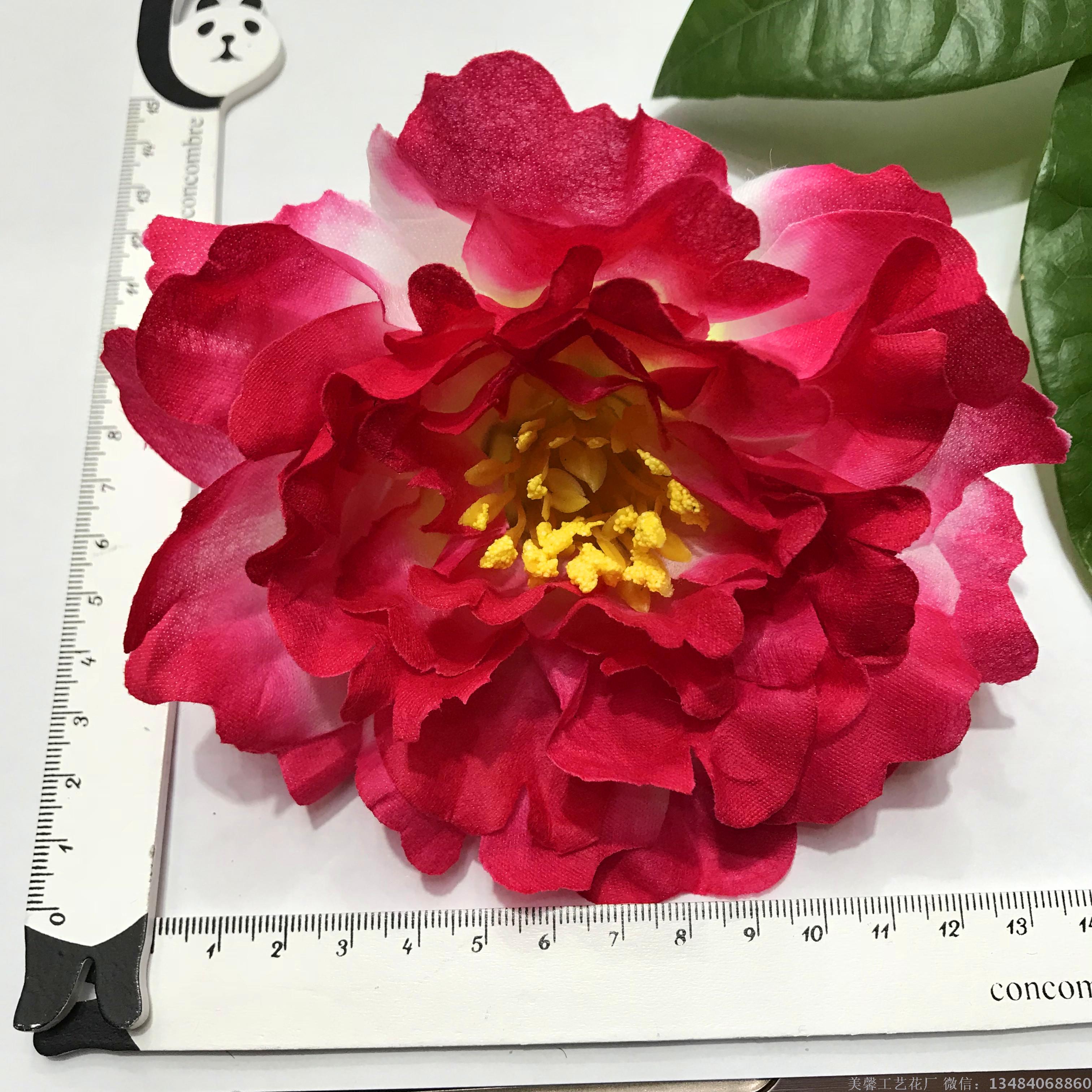 Large peony flower head simulation craft flowers, artificial silk flowers, artificial flowers, wedding accessories and supplies details Picture