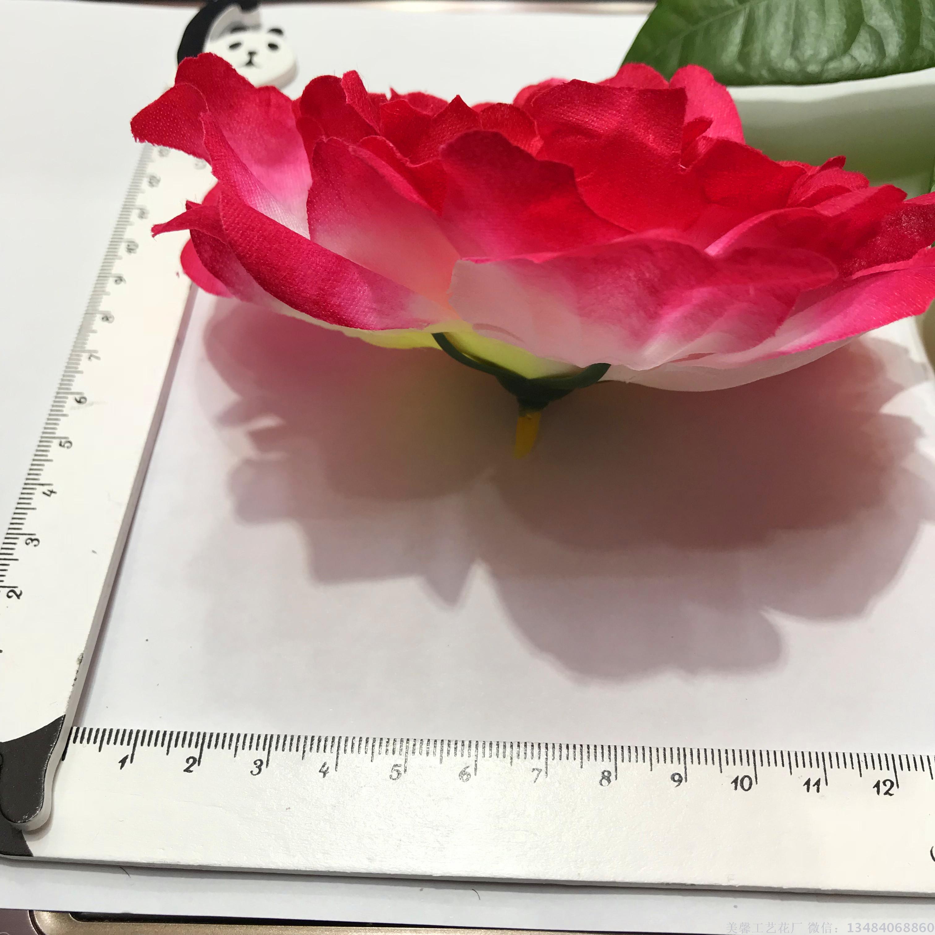 Large peony flower head simulation craft flowers, artificial silk flowers, artificial flowers, wedding accessories and supplies Specification drawing