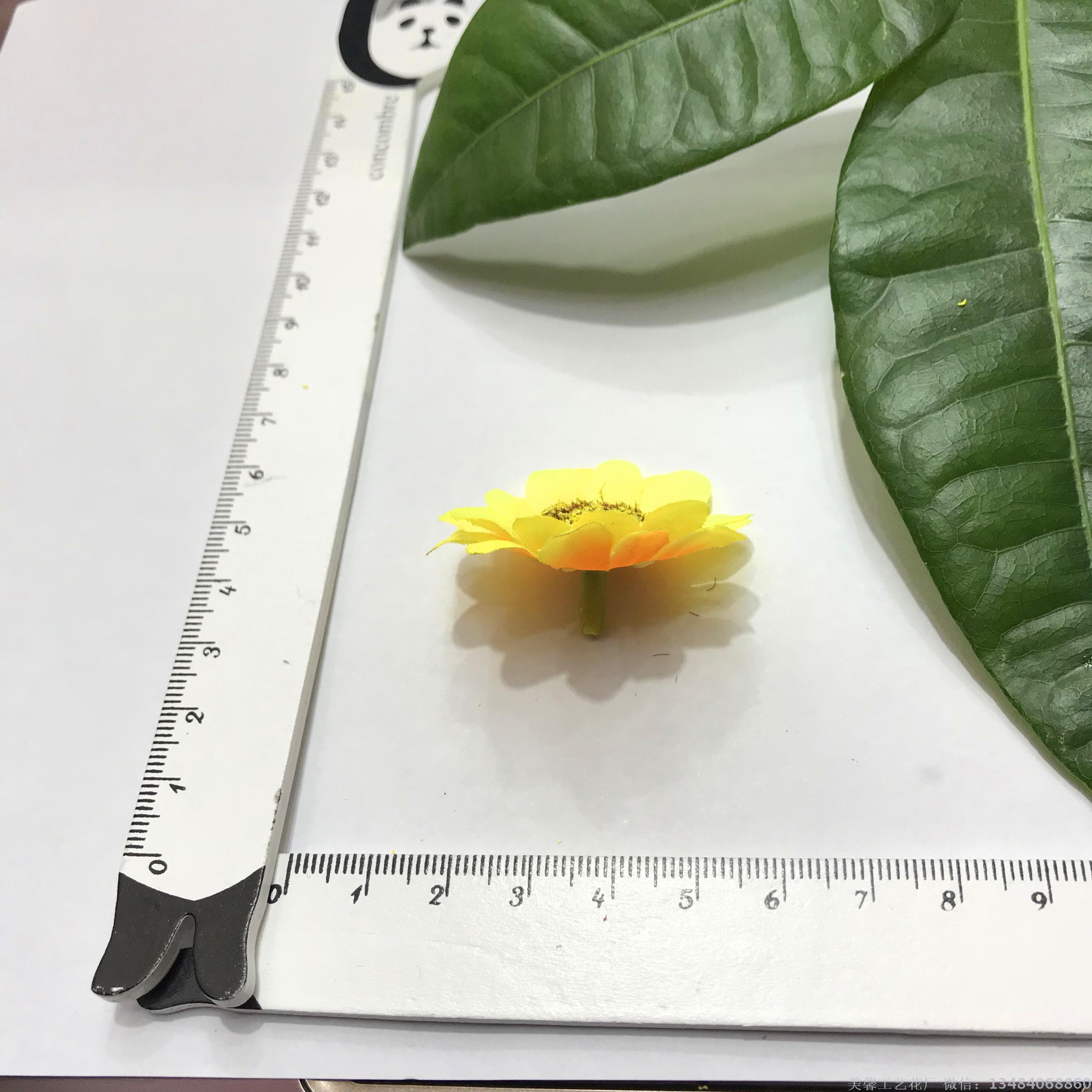 Artificial flower head small sun chrysanthemum flower artificial craft fake flower head jewelry accessories and supplies Specification image