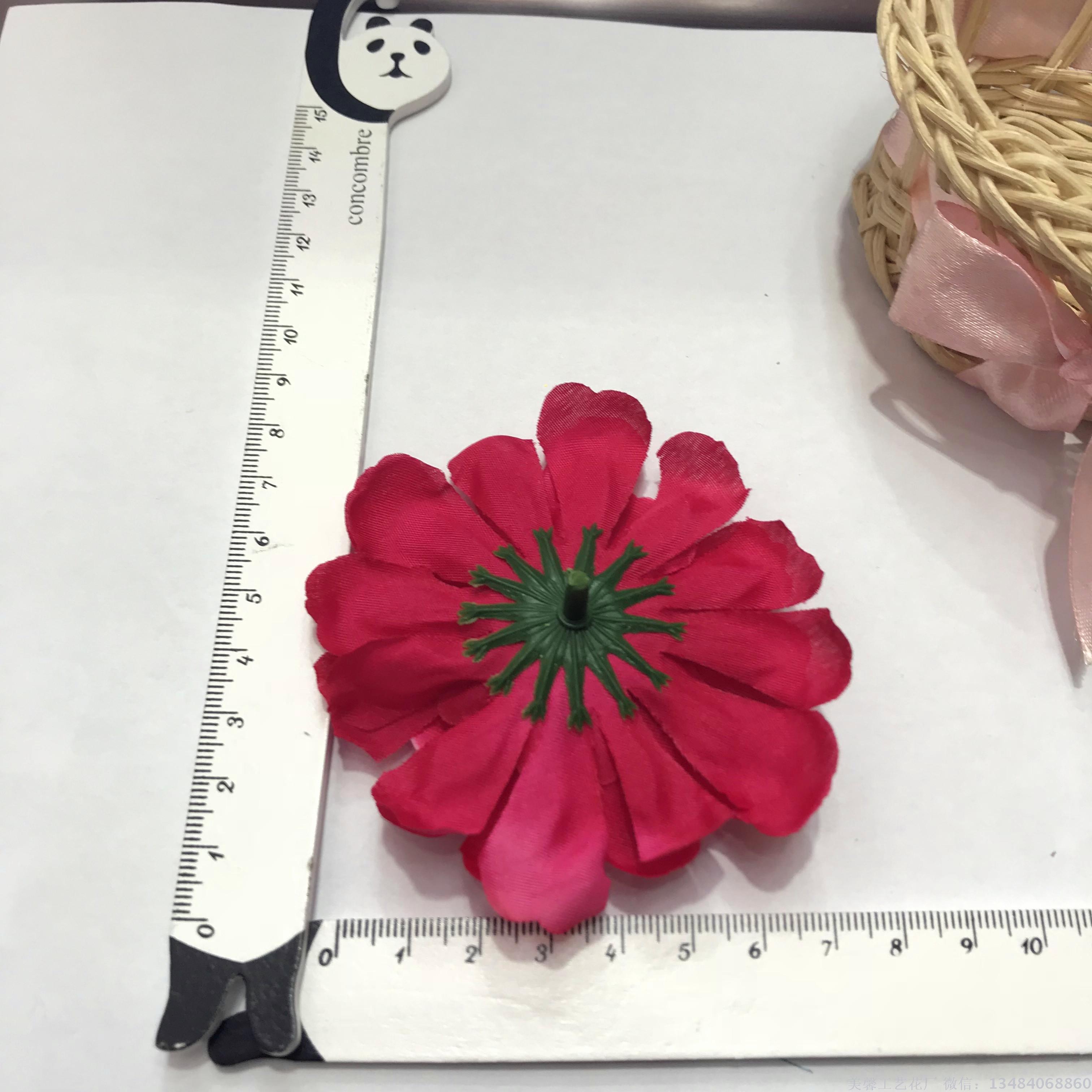 Artificial chrysanthemum flowers, handcrafted night-blooming cereus heads, artificial flowers, silk flowers Specification drawing