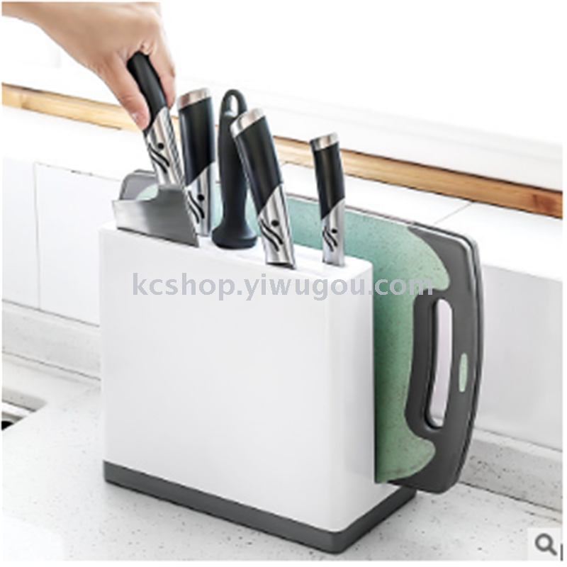 厨房用品菜刀架刀座家用多功能菜板架砧板架刀具收纳架