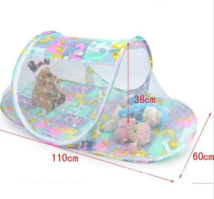 儿童蚊帐/宝宝蚊帐 小孩折叠卡通船型 免安装婴幼儿蚊帐 