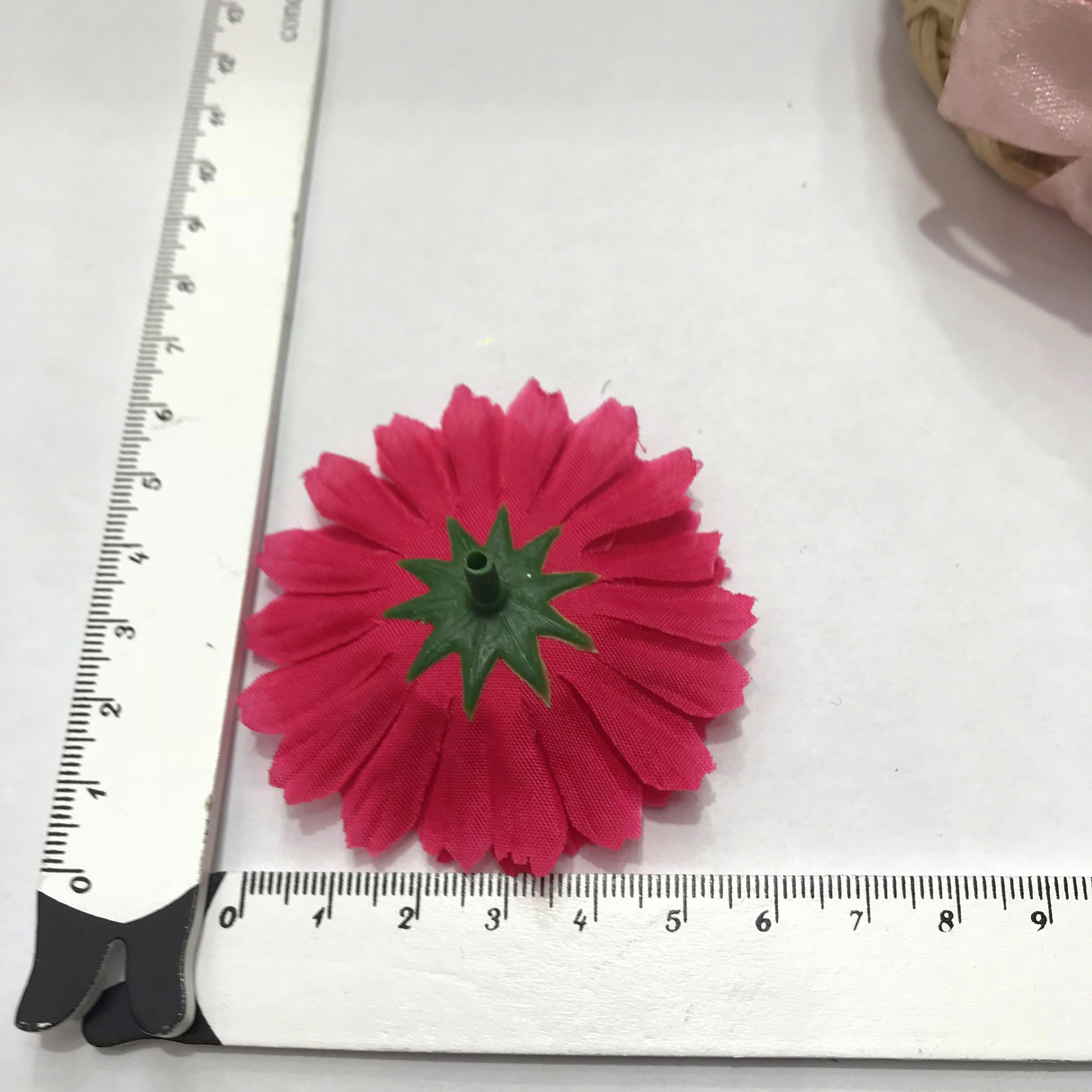 Handmade artificial flower heads, simulated small chrysanthemum flowers, artificial silk flower cloth, flower head accessories and supplies Specification image