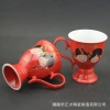 Factory direct sales of 2017 new style ceramic couple cups, tea and wine cups, creative ceramic cups Specification image