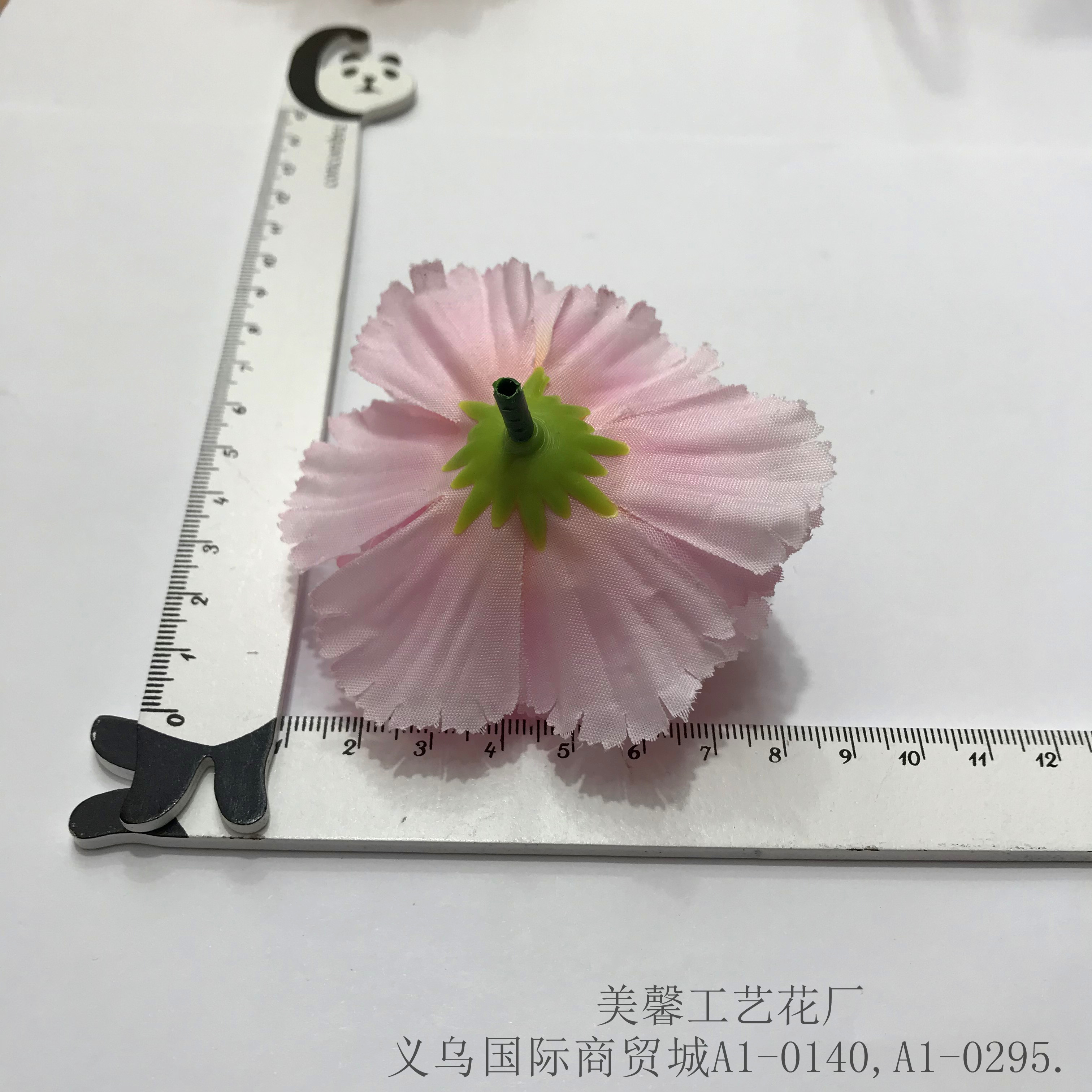 Artificial carnation flower handcrafted artificial flower silk flower head accessories and accessories Application Scenario