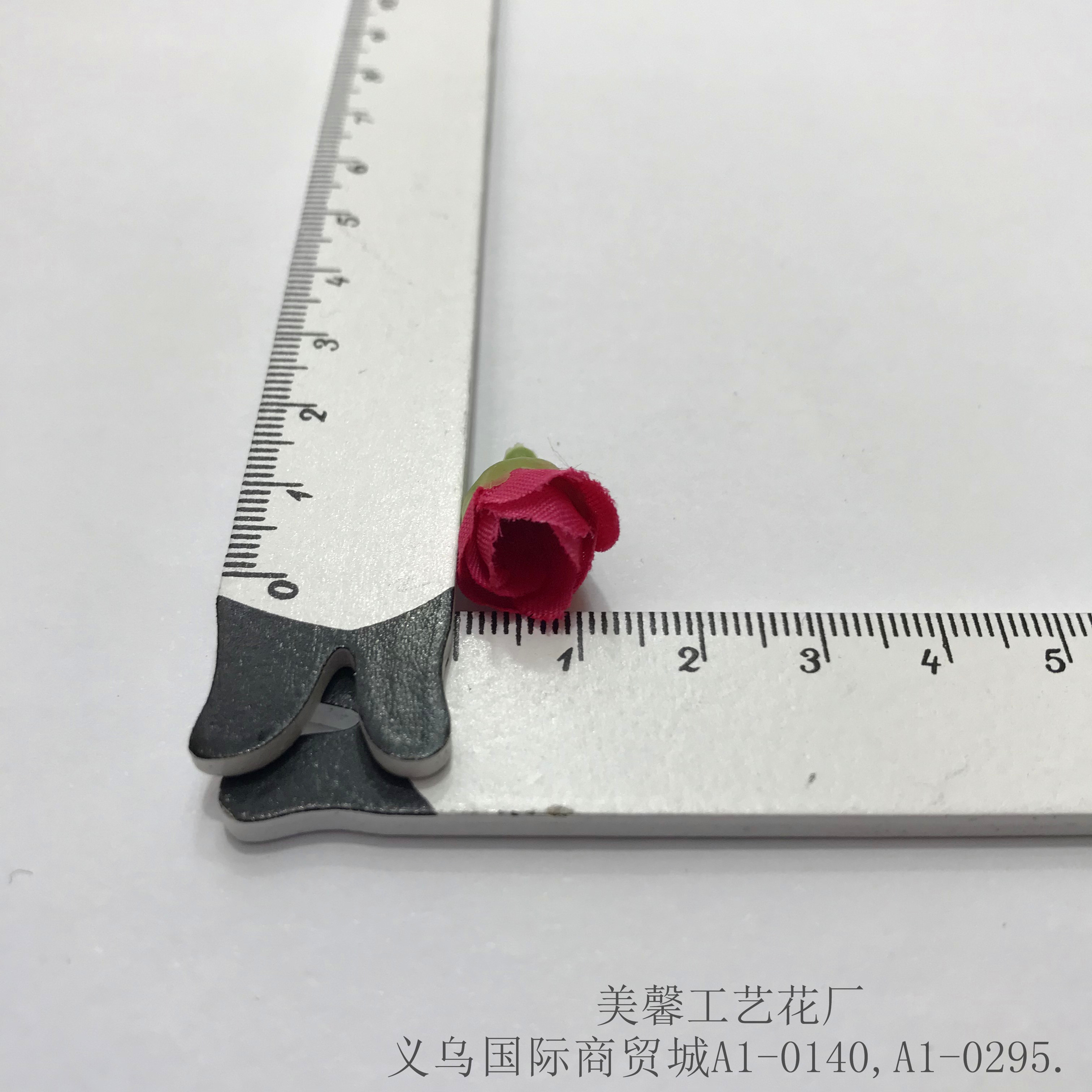 Simulated small rose flower craft, small flower bud, flower head, handcrafted silk flower hair band, hair clip, headwear accessories details Picture