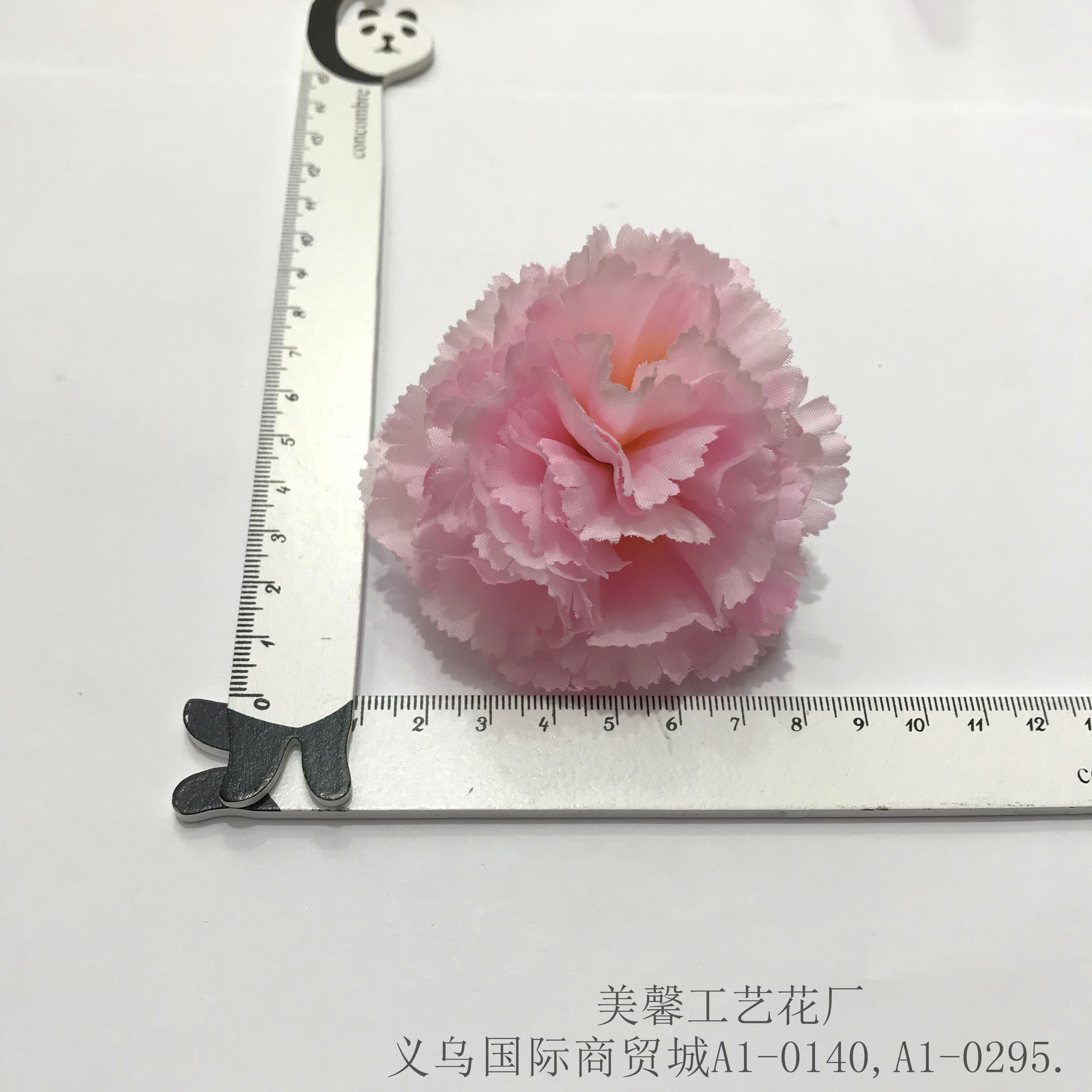 Artificial carnation flower handcrafted artificial flower silk flower head accessories and accessories details Picture