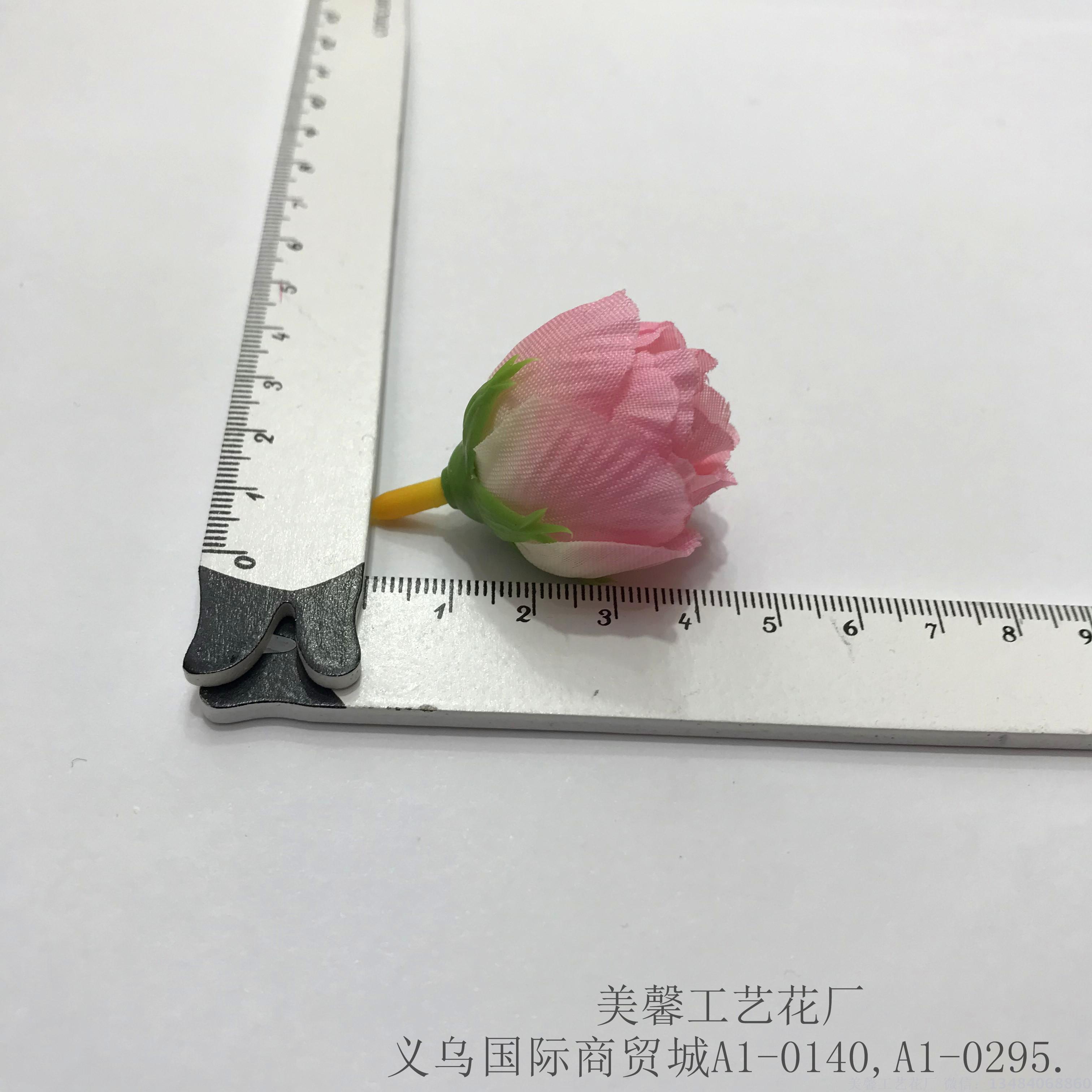 Small camellia flower, simulated tea bud, flower head, silk fabric craft, artificial flower head accessories and supplies Specification image
