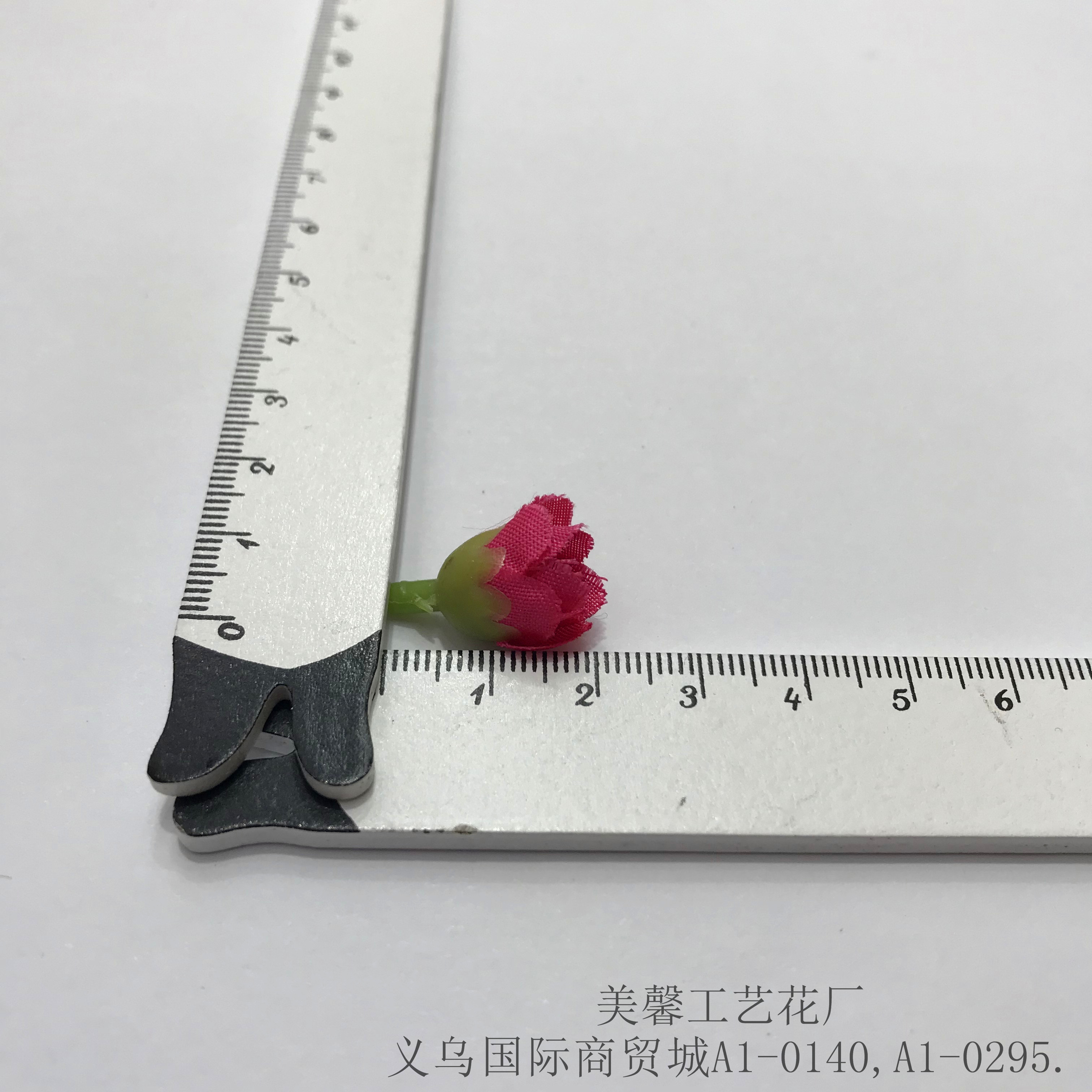 Simulated small rose flower craft, small flower bud, flower head, handcrafted silk flower hair band, hair clip, headwear accessories Specification image