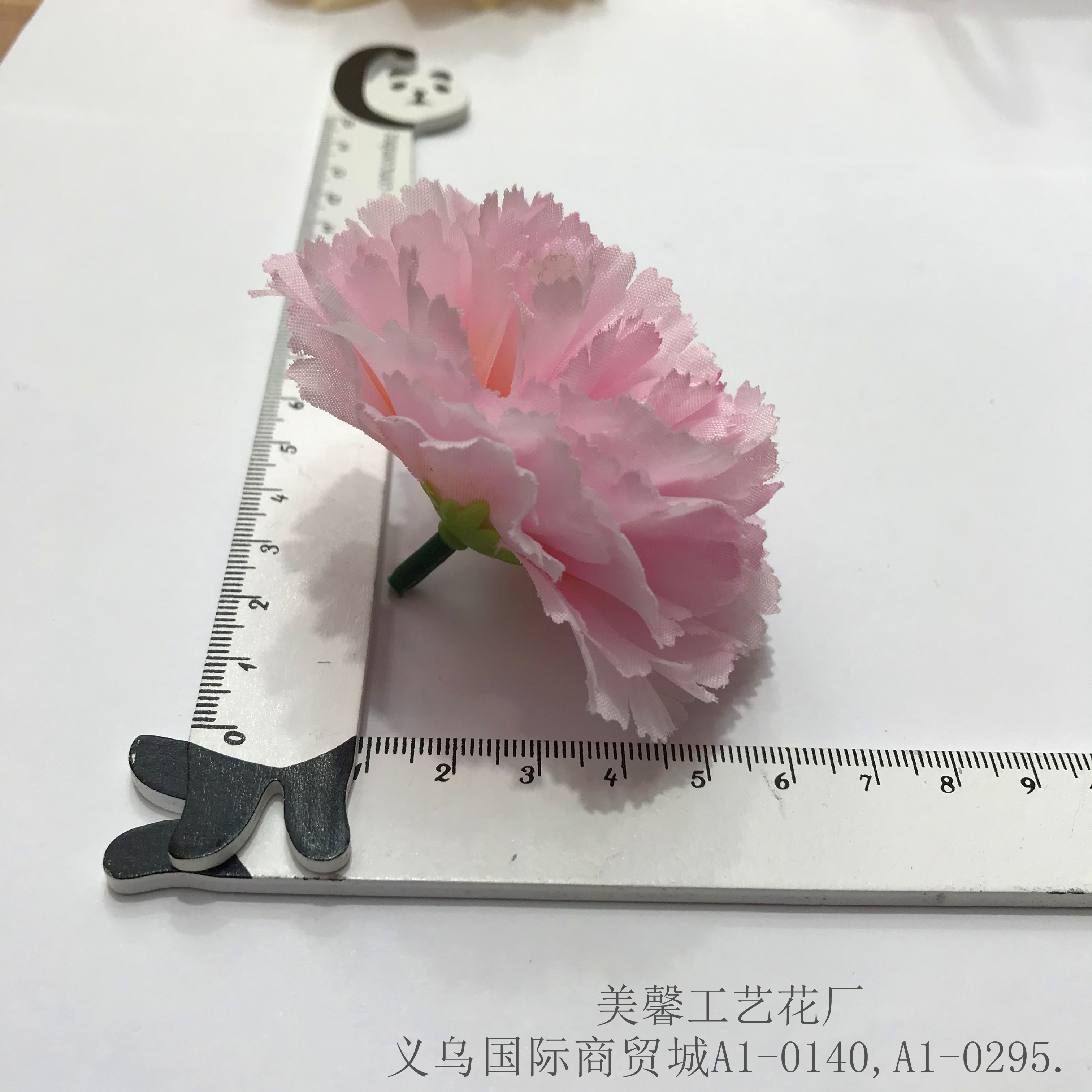 Artificial carnation flower handcrafted artificial flower silk flower head accessories and accessories Specification image