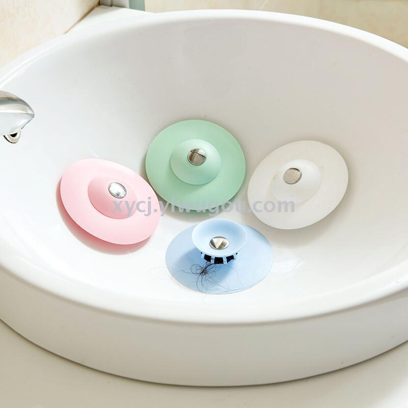 The kitchen's press-and-bounce sealing silicone floor drain prevents odor and clogging in the bathroom details Picture
