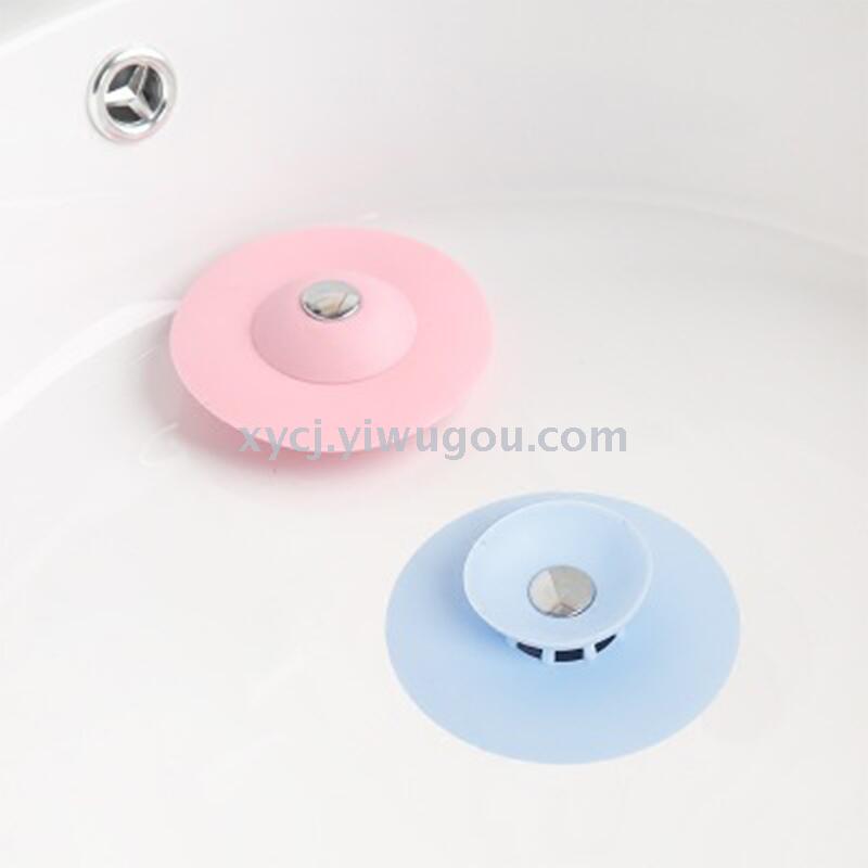 The kitchen's press-and-bounce sealing silicone floor drain prevents odor and clogging in the bathroom Application Scenario