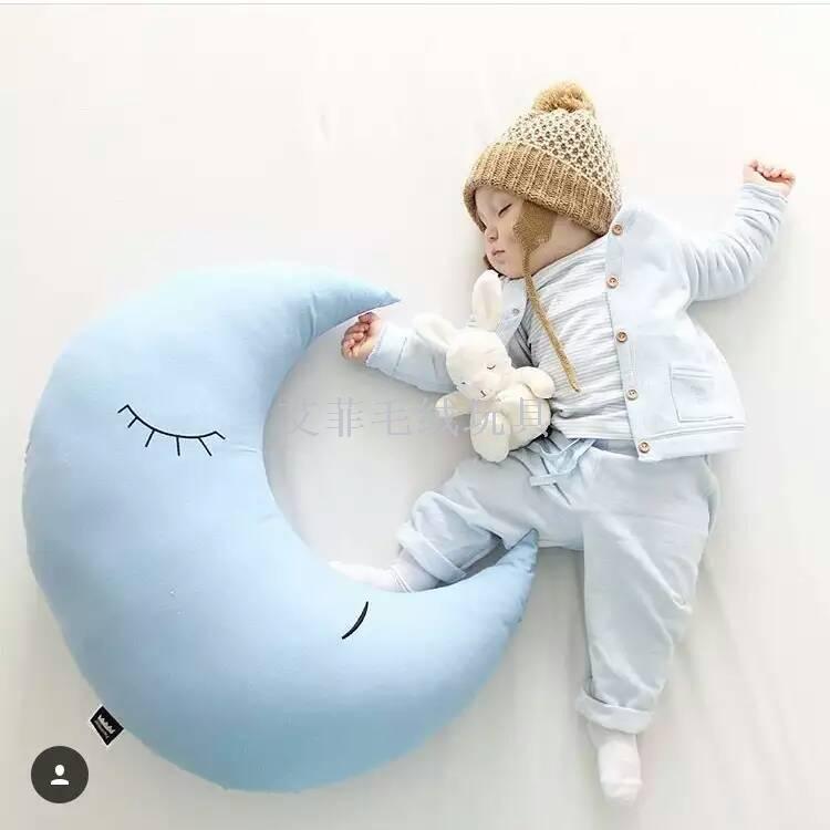 Almohada de alimentación de la madre del bebé de la luna de ins almohada de dormir pacificador del bebé almohada de abrazo de la luna grande almohada de respaldo juguete de peluche Application Scenario