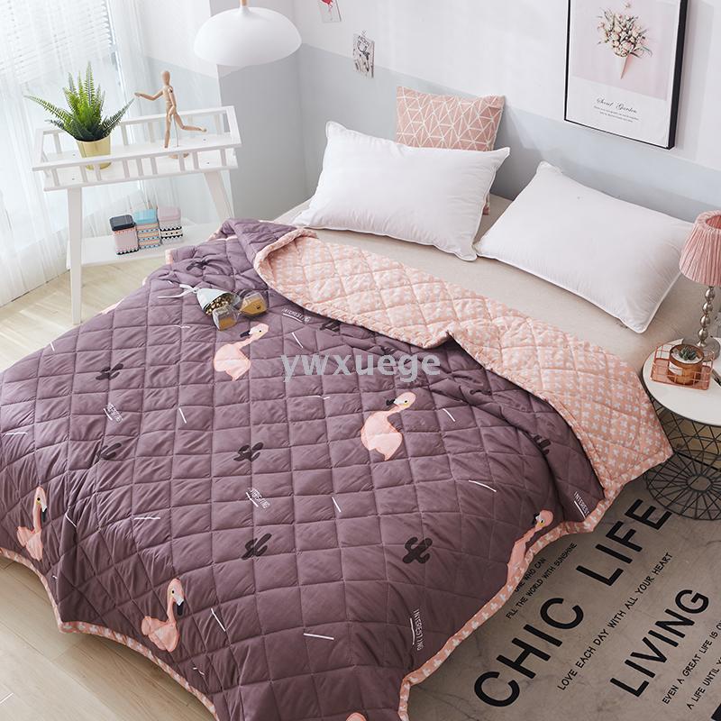 Air-conditioned summer cool quilt, pure cotton fresh leaf student and children's quilt core thin quilt, light summer Application Scenario