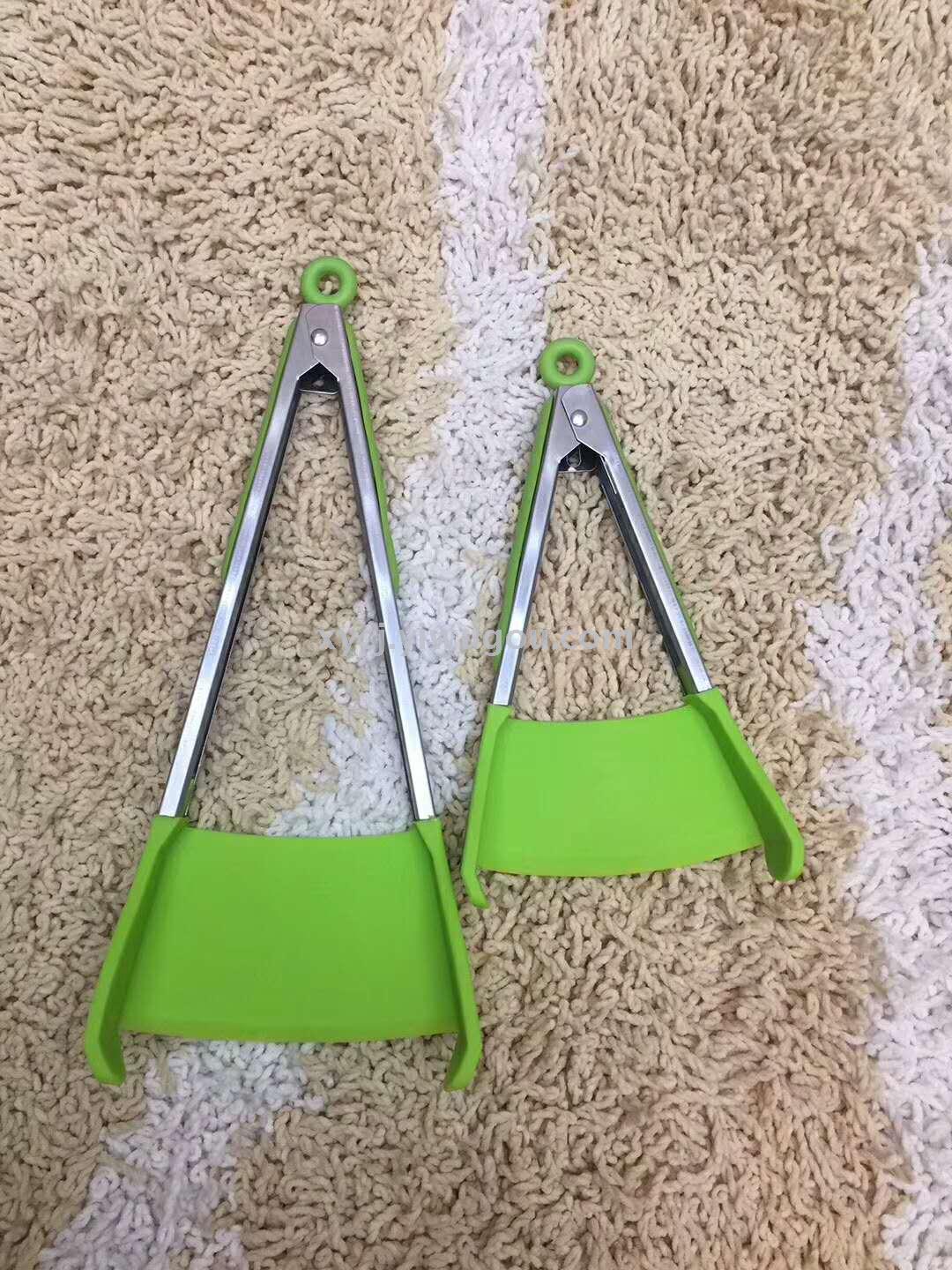 New silicone duck tongue pliers, food tongs, pancake tongs and one-piece tongs Specification image