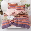 Bedding, home textiles, bed sheets and duvet covers ywxuege thickened brushed washed cotton four-piece set, active twill checkered coffee Specification image