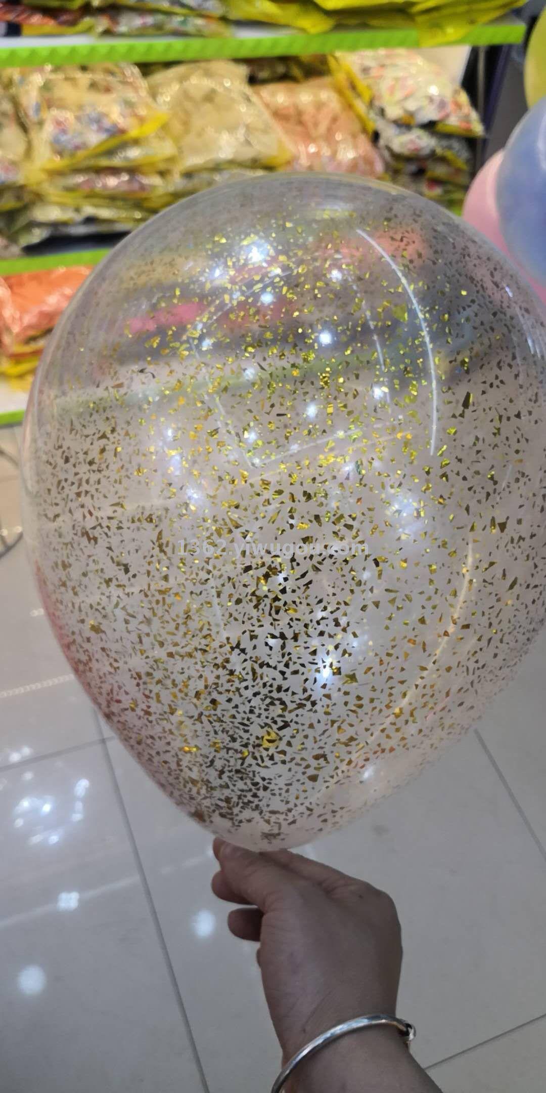 Lanfei Sequin Balloon Party Decoration Balloon Translucent Sequin decoration Balloon Specification image