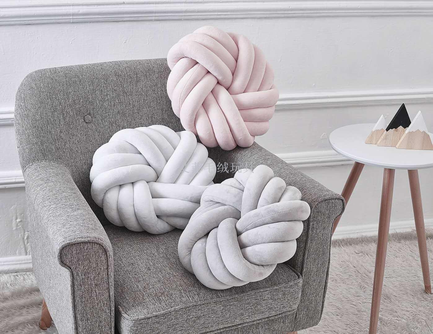 ins Nordic-style hand-woven throw pillows, cushions, sofa decorations, plush toys details Picture