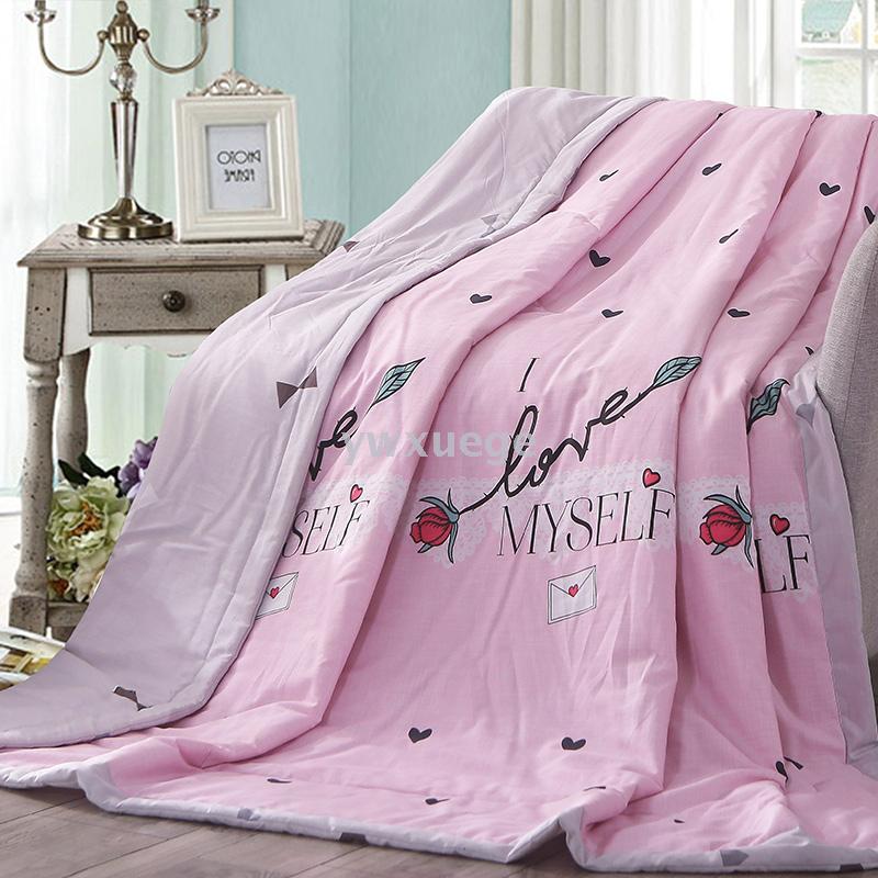 Yiwu 2022 New Products: Pure Cotton Summer Quilt, All-cotton Summer Cool Quilt, Pistachio all-cotton quilt Specification image