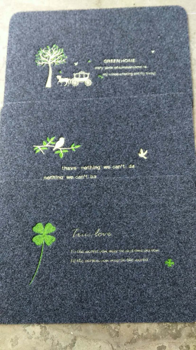 粗丝蹭蹭垫绣花马车 四叶草，铁塔，小花50/80