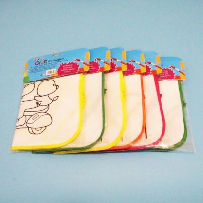 Coloring children's aprons with tricolor ribbon pens are hand-made coloring painting materials