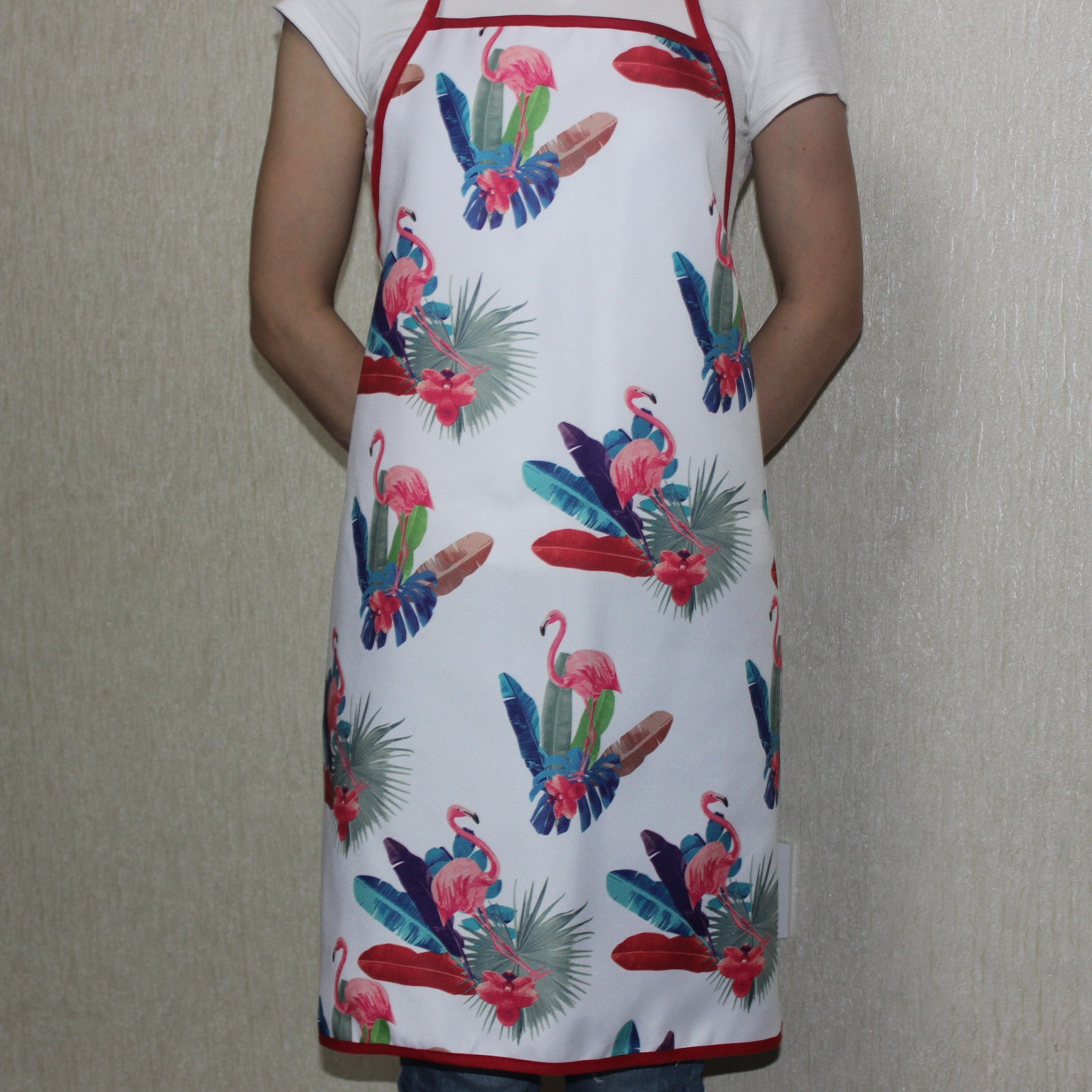 Flamingo apron Household apron sleeveless apron