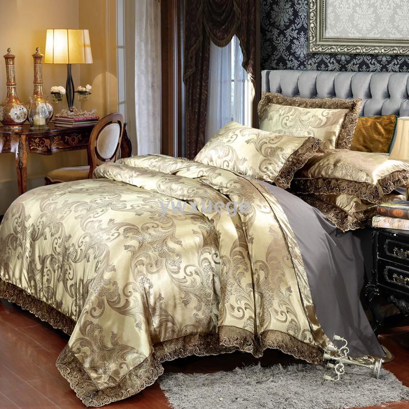 2018 New cotton bedding Tansy satin jacquard skin-close Modal four-piece set ywxuege
