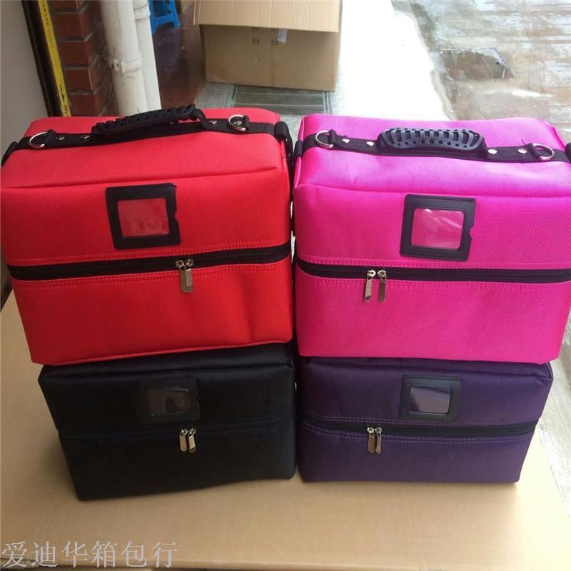 A new portable and detachable Oxford fabric waterproof multi-layer storage single-shoulder bag for women with fashionable cosmetics