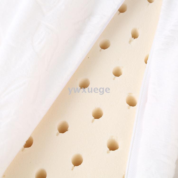 ywxuege exquisite Thai natural latex pillow, granular massage rubber pillow core, memory neck protection pillow Specification image