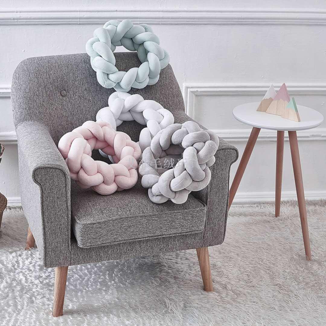 ins nordic wind tejido cojín cojín peluche