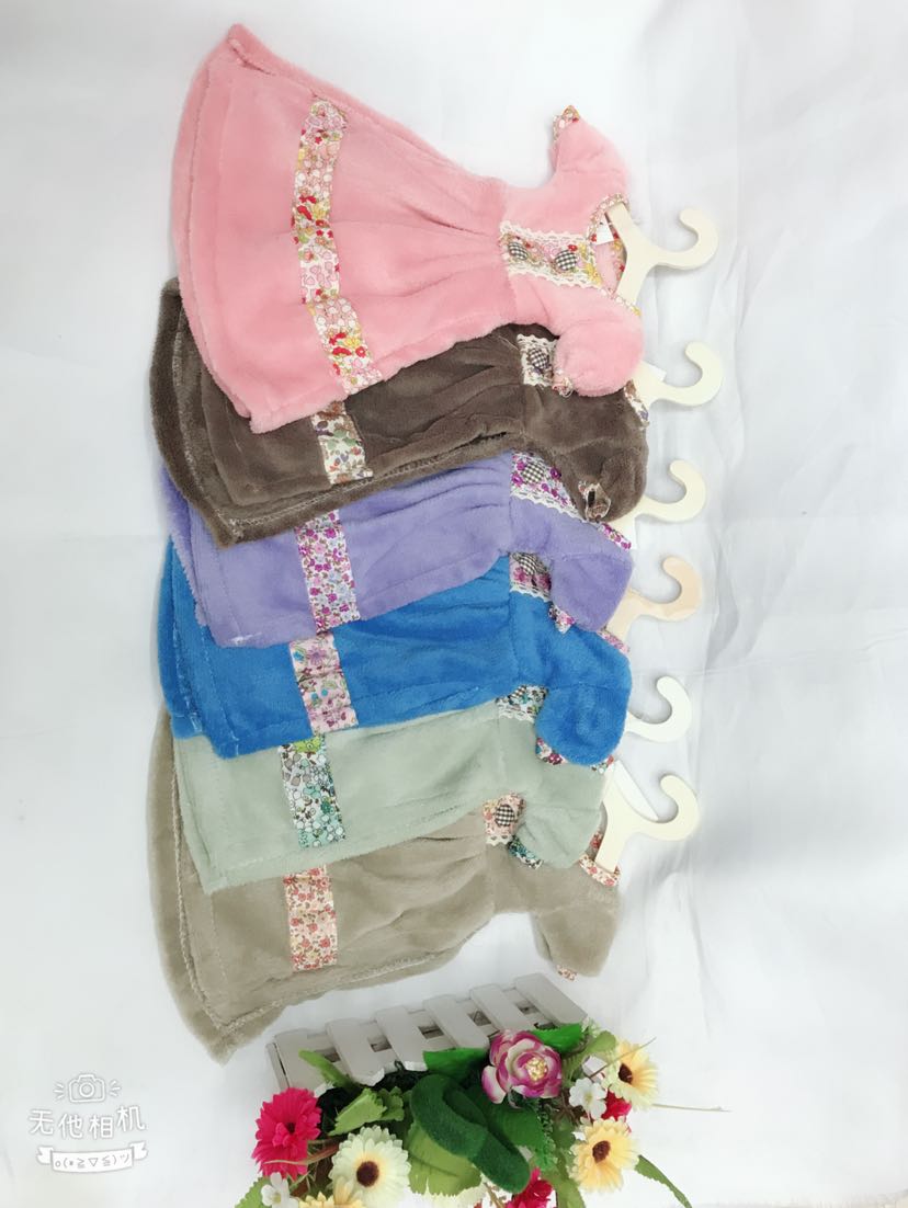 小裙子珊瑚绒擦手巾 公主裙擦手巾  蝴蝶结擦手巾 抹布