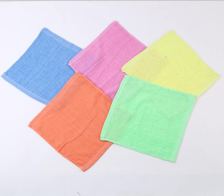 涤棉儿童小方巾吸水柔软毛巾儿童小毛巾